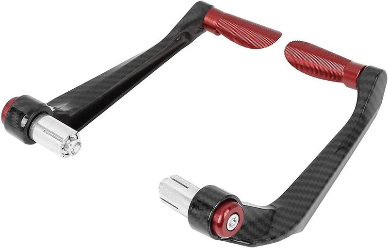 F FIERCE CYCLE 1 Pair 22mm Motorcycle Handlebar Protector Universal Motorcycle Brake Clutch Lever Guard Red - Image 3